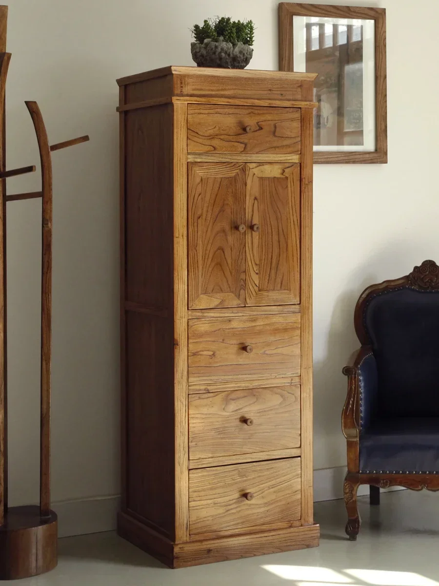 

Solid Wood Storage Simple Modern Corner Living Room Bedroom Narrow Locker
