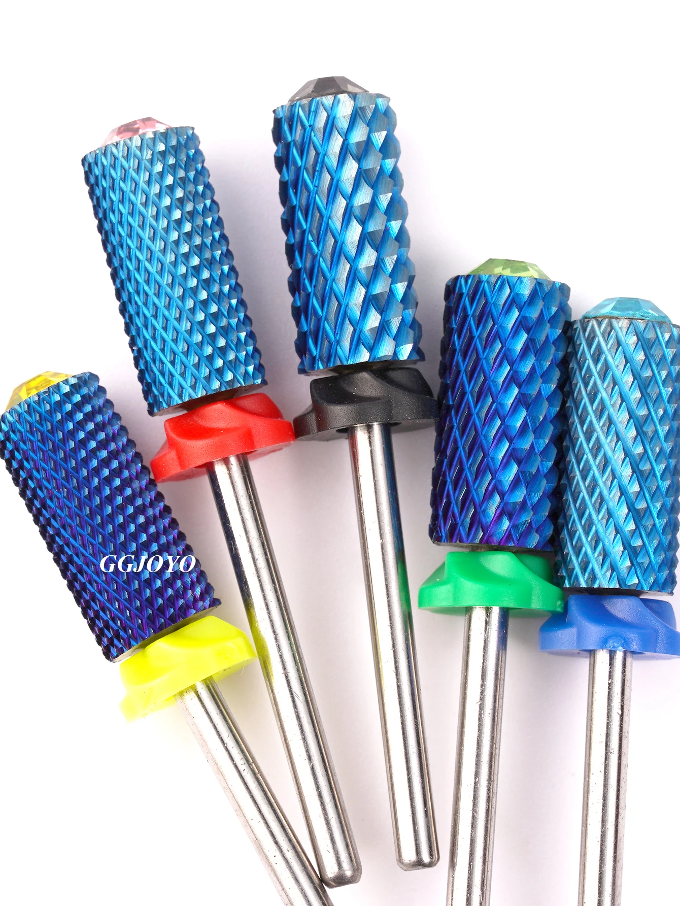 1pc Wolfram Hartmetall Acryl Nagel Bohrer Professionelle Chrom 6,6mm Kristall Top Große Barrel Nagel Bits 3/32"