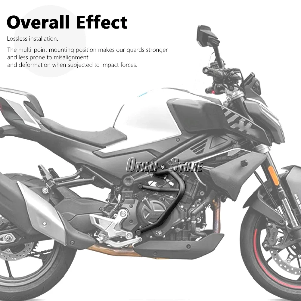 ل CFMOTO 450SR 450 SR 450sr 20222023   اكسسوارات الدراجات النارية محرك الحرس الوفير تحطم بار الجسم الإطار حامي