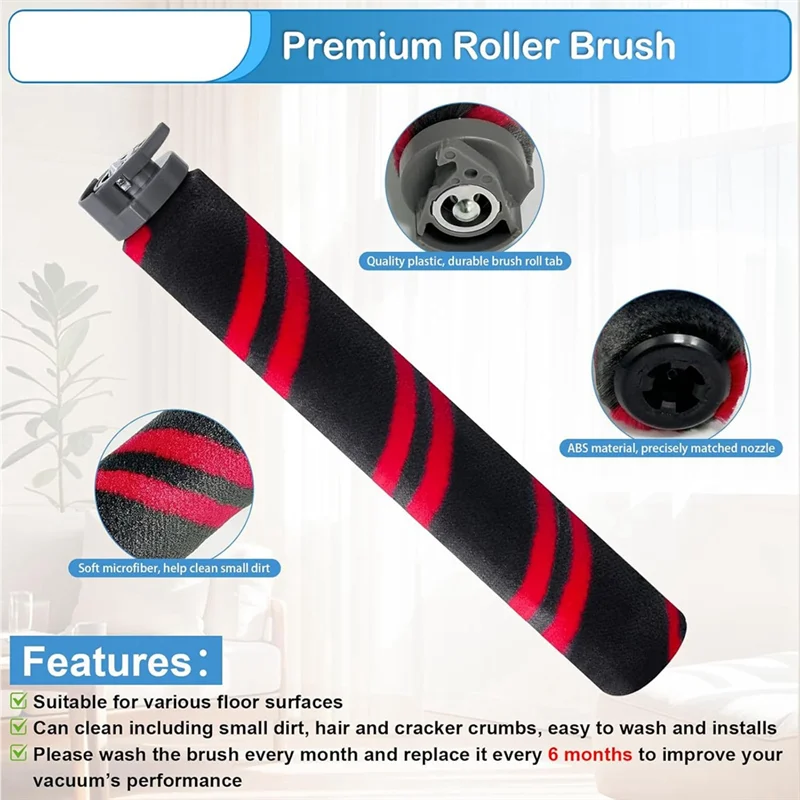 ABRB-filtro de cepillo de rodillo para Shark Stratos, palo con cable HZ3002/HZ3000/HZ3002C, accesorio de vacío, cartucho neutralizador de olores