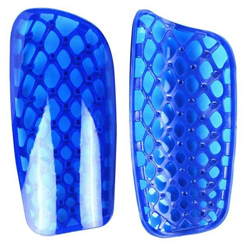 

ABHS-2PCS Soccer Shin Guards Soccer Leg Guards Youth Soccer Equipment M 16 X 7.5Cm Blue PP+TPR