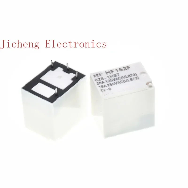 

10PCS Original Relay HF152F-005 012 024-1HS ZS T 20A 125VAC 105 ℃