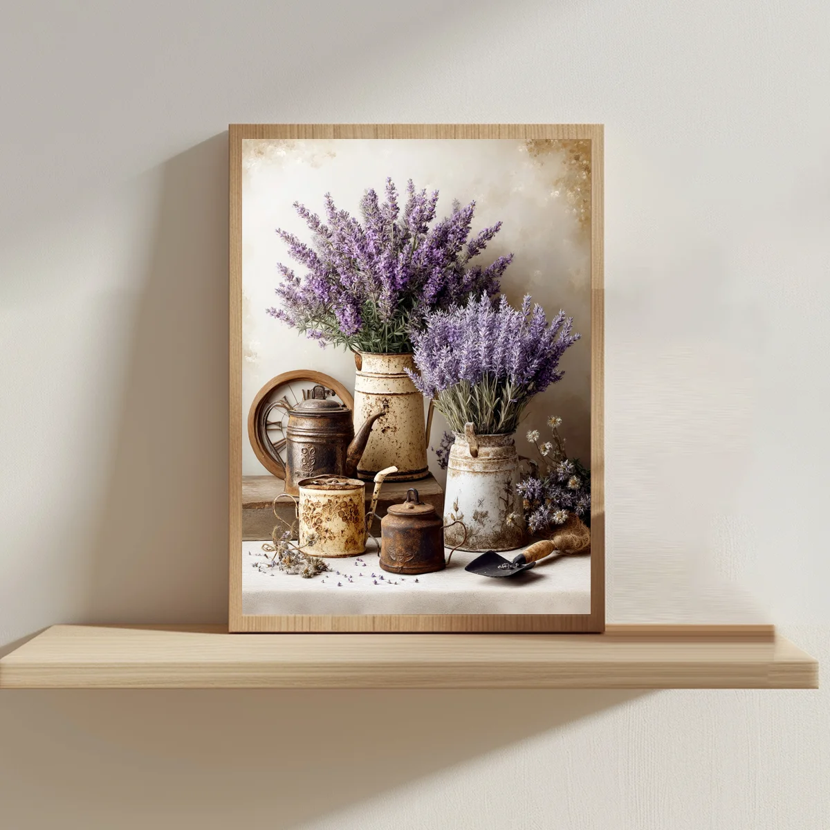 1pc 30X40CM/11.8*15.74inch Horticultural Lavender Cross Stitch Kit DIY Kit 11CT/14CT Full Embroidery Wall Decoration New Arrival