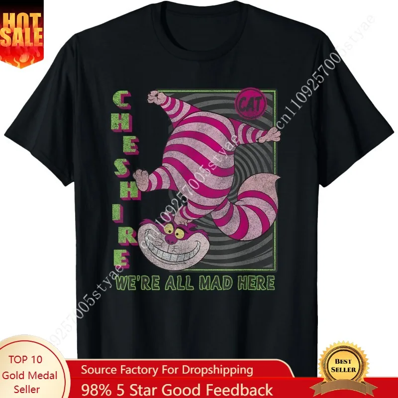 

Disney Alice in Wonderland Cheshire Cat We're All Mad Here T-Shirt Small