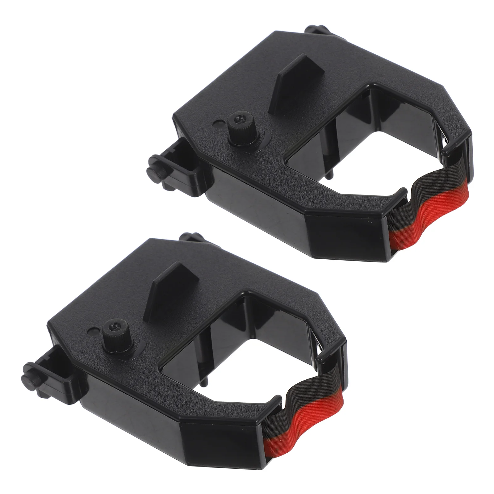 

2 Pcs Attendance Machine Ribbon Replacement for Time Clock Printer Multifunction Mutifunctional Part Plastic Digital Supply