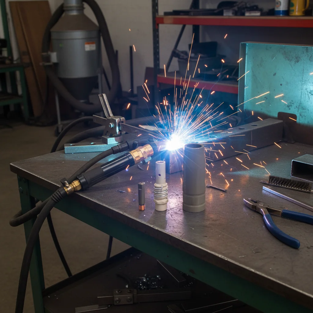 

14PCS For Mig Welder Tips And Nozzles And Tip Contact Holders For 15AK Coated Welding Torche Welding Tool Parts