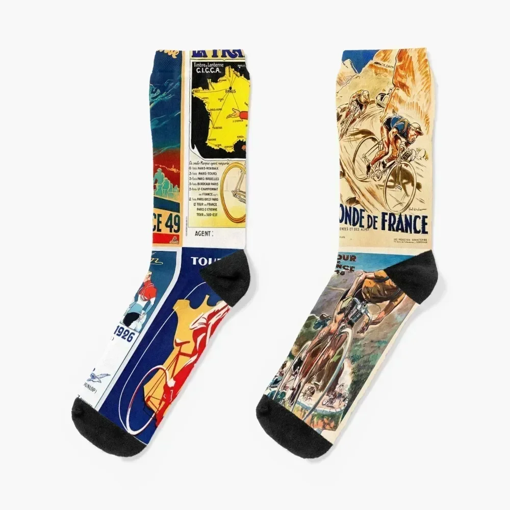 

Bicycle Collage Socks kids funny gift designer sheer Boy Socks Women's