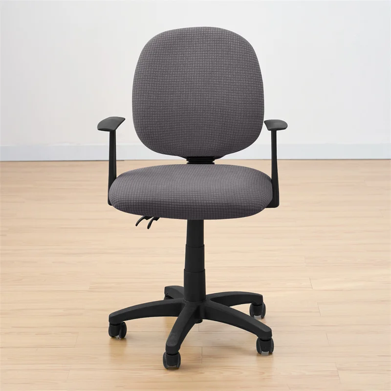 2 teile/satz Wasser Abweisend Büro Stuhl Abdeckung Polar Fleece Stretch Computer Stuhl Schonbezüge Rotierenden Gaming Sitz Abdeckung Schutz – Detail 6