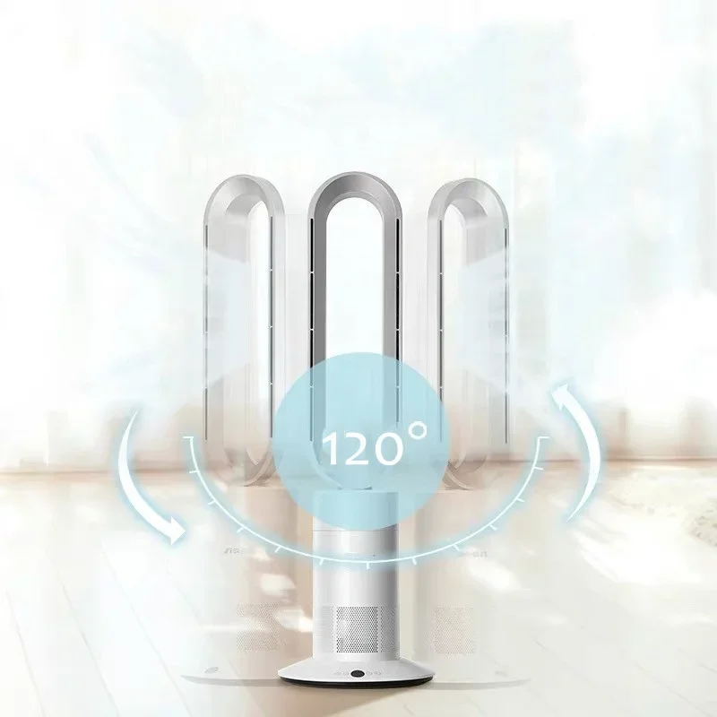 Ptc Heater Appliances Electrical Standing Fan Home Electric Heater Air Conditioner Fan Heating Cooling Bladeless Tower Fan