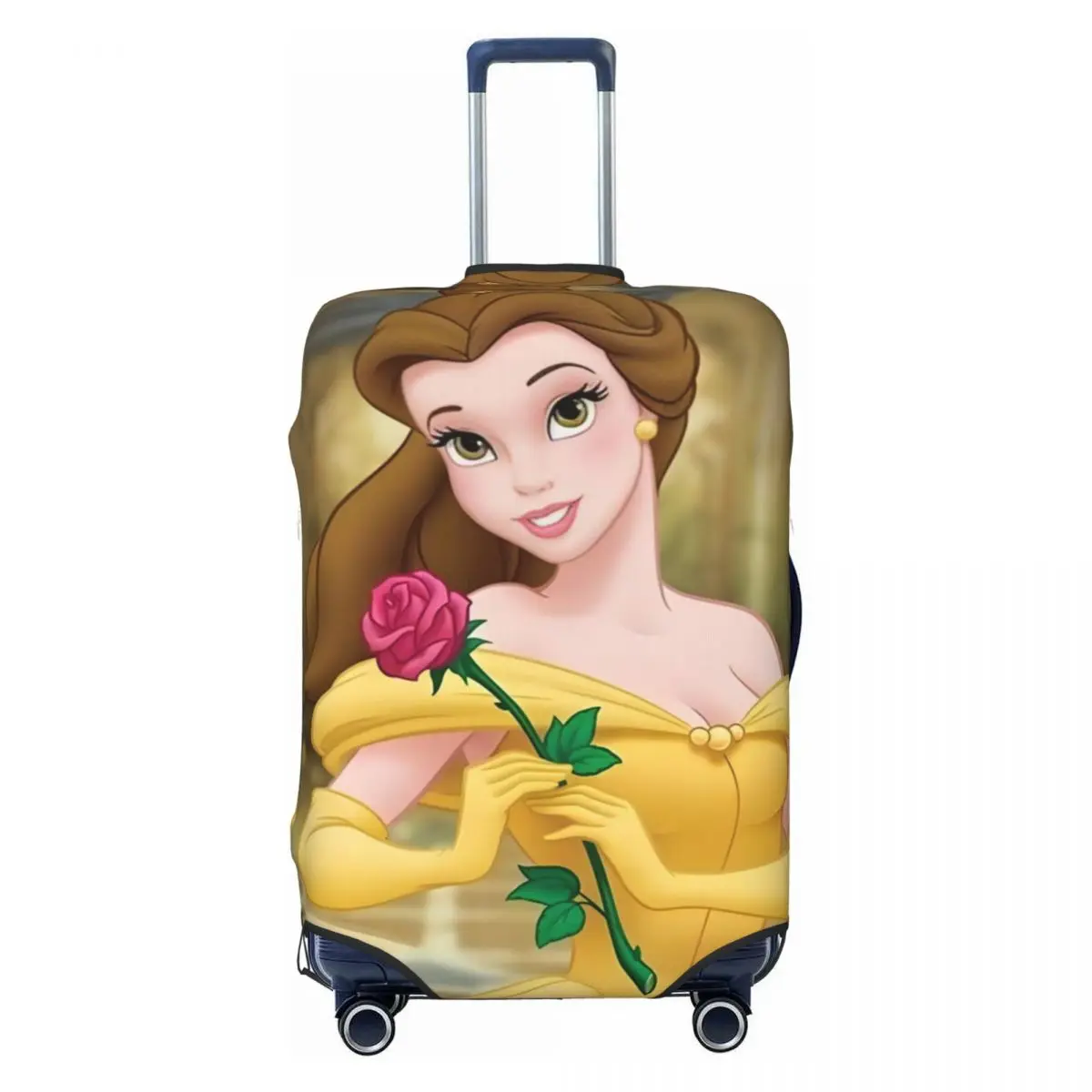 

Custom Beautys Beasts Flower Suitcase Cover Washable Comic Luggage Protective Covers for 18-32 inch