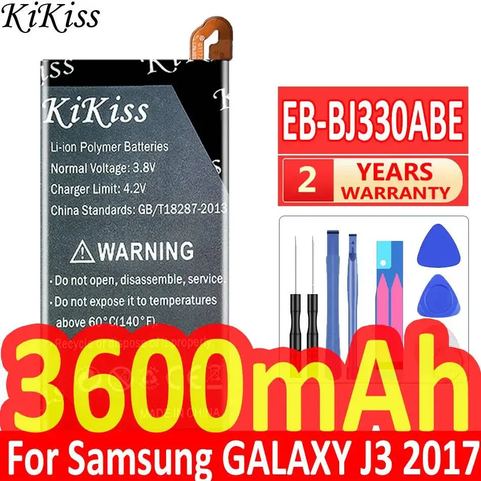 For Samsung Galaxy J3 2017 SM-J330 J3300 SM-J3300 SM-J330F DS SM-J330FN SM-J330G SM-J330L 3600mAh Battery Safe EB-BJ330ABE