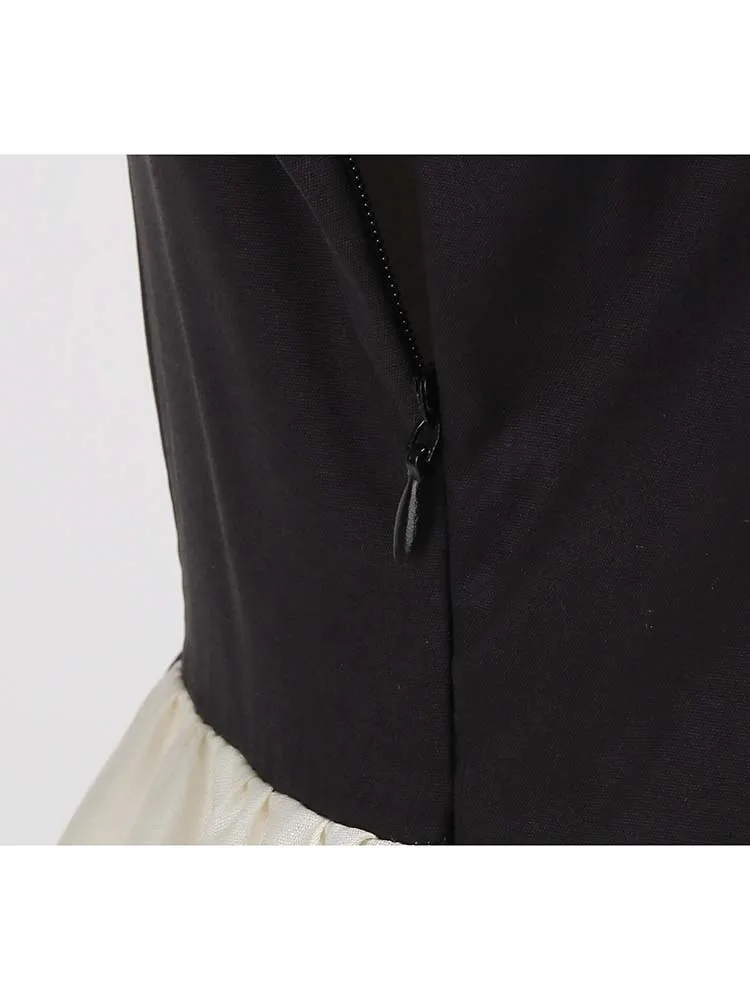 فستان نسائي بدون أكمام بحمالات رفيعة بطباعة منقطة ، خمسات عتيقة ، فستان حفلات بخط ، الصيف #6