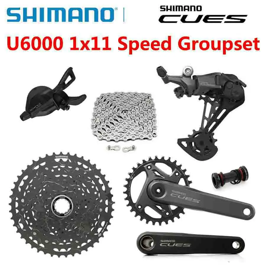 �y�Z�[�����z�V�}�m CUES U6000 11 �X�s�[�h MTB �o�C�N�O���[�v�Z�b�g 11s �V�t�^�[���A�f�B���C���[ 32T 170/175 �~�����[�g���N�����N�Z�b�g LG400 �J�Z�b�g 45T 50T �I���W�i��