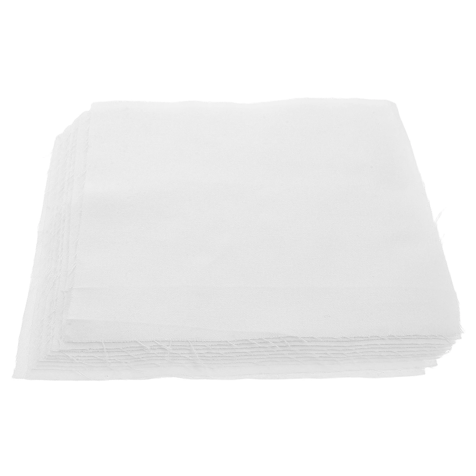 

10 pcs Embroidery Base Fabric Cotton Craft Diy Cross Stitch Supplies Blank Material Accessories White Fabric Sewing