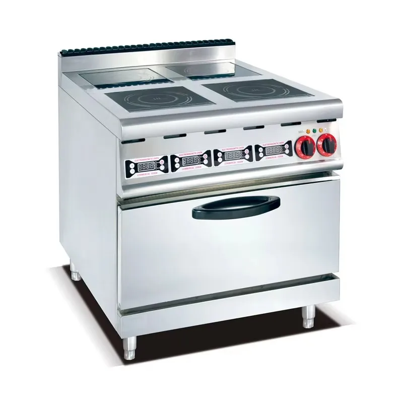 

Freestanding Electric Induction Stove Cooker Stainless Steel 4 Burner Induction Cooker With Oven