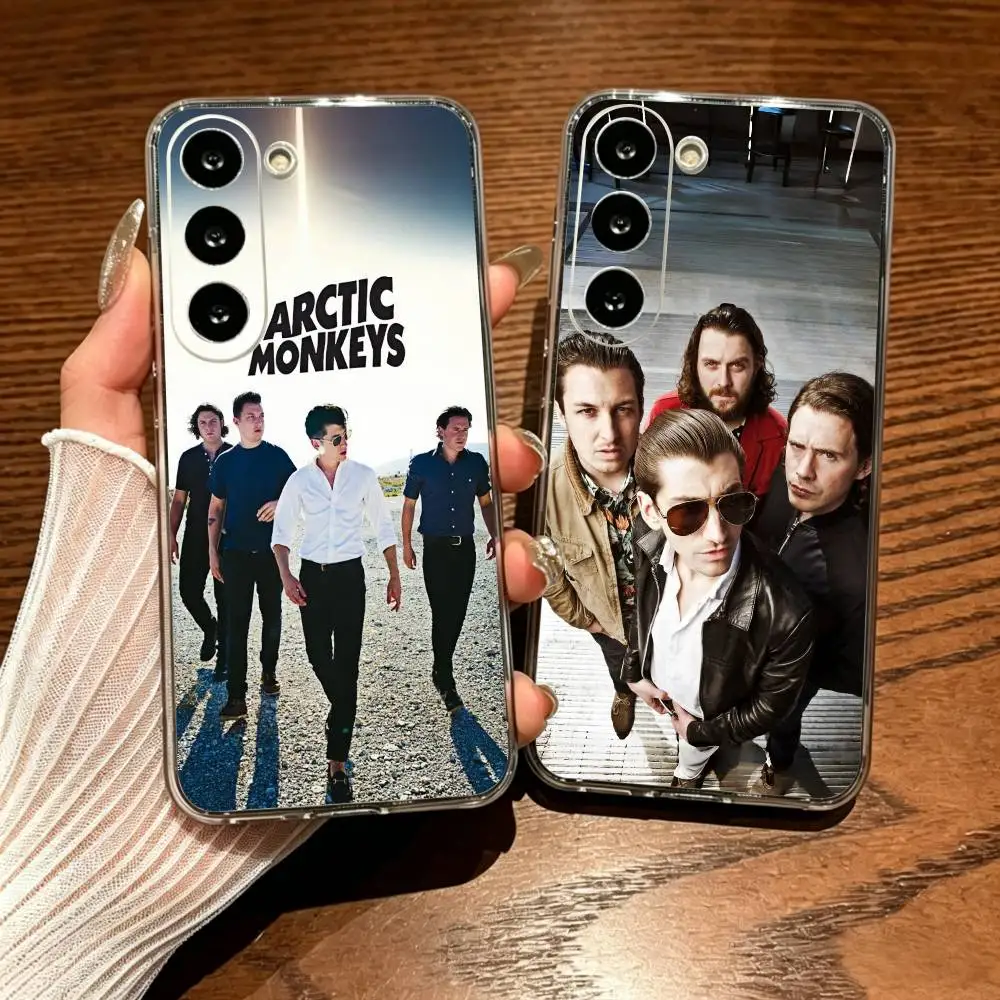 

Arctic Monkeys Simple Transparent Printed Phone Case For Samsung Galaxy A73/A72/A71/A53/A52/A51/A22/A91/A80