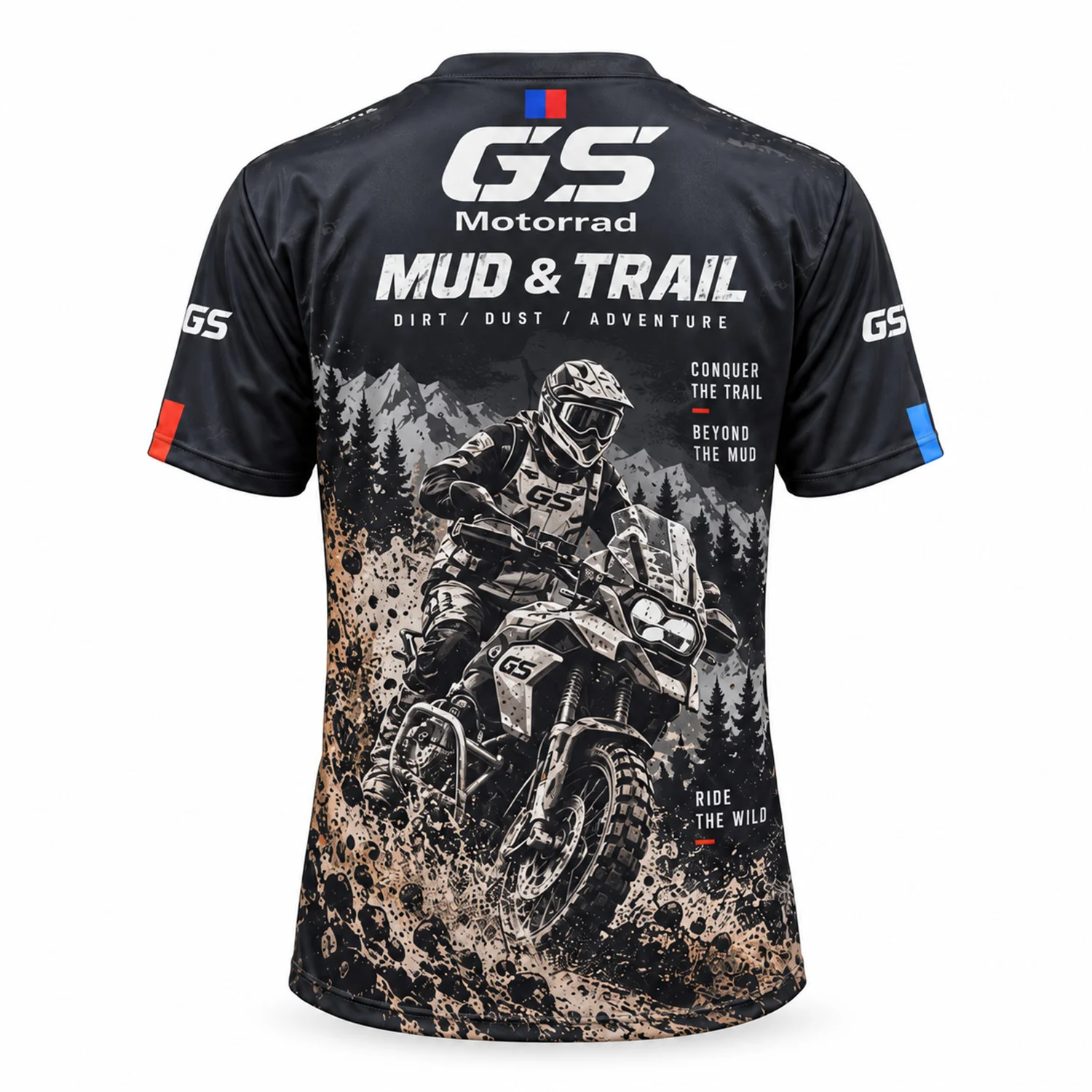 メンズ Tシャツ、夏用、クルーネック、半袖、黒、GSオフロー - Outdoor Sports Adventure のレビューと価格