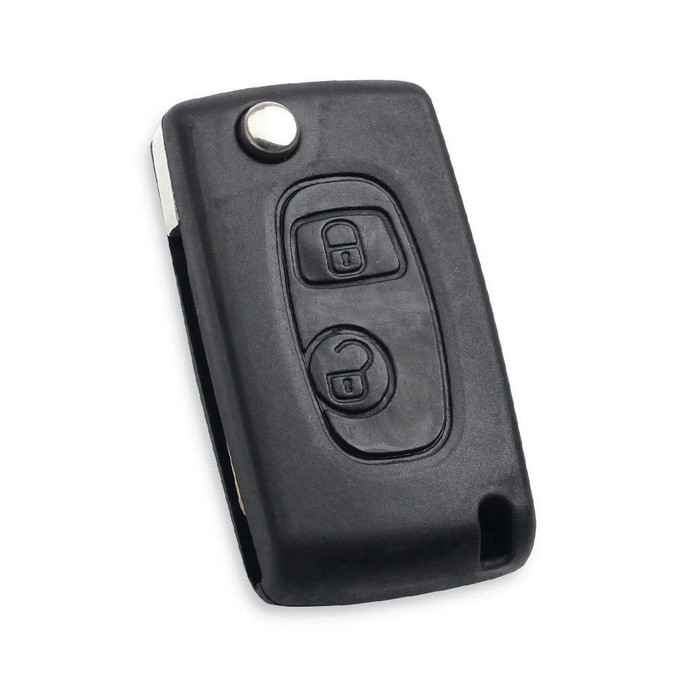 KEYYOU avec Service de coupe coque de clé pour Peugeot 206 306 307 107 207 407 pour citroën C1 C2 C3 Saxo Berlingo Xsara Picasso