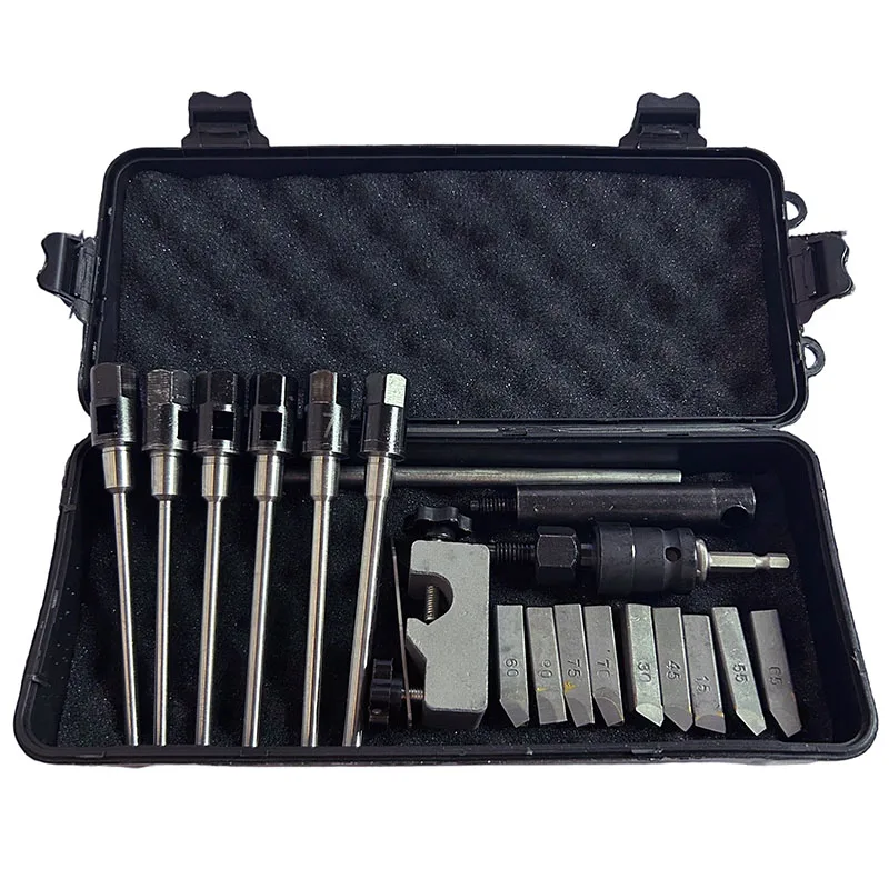 Adjustable Hard Alloy Grinding Reamer Handle Cutter for Car Motorcycle Valve Seat Repair Tool 15/30/45/55/60/65/75/90 Degree