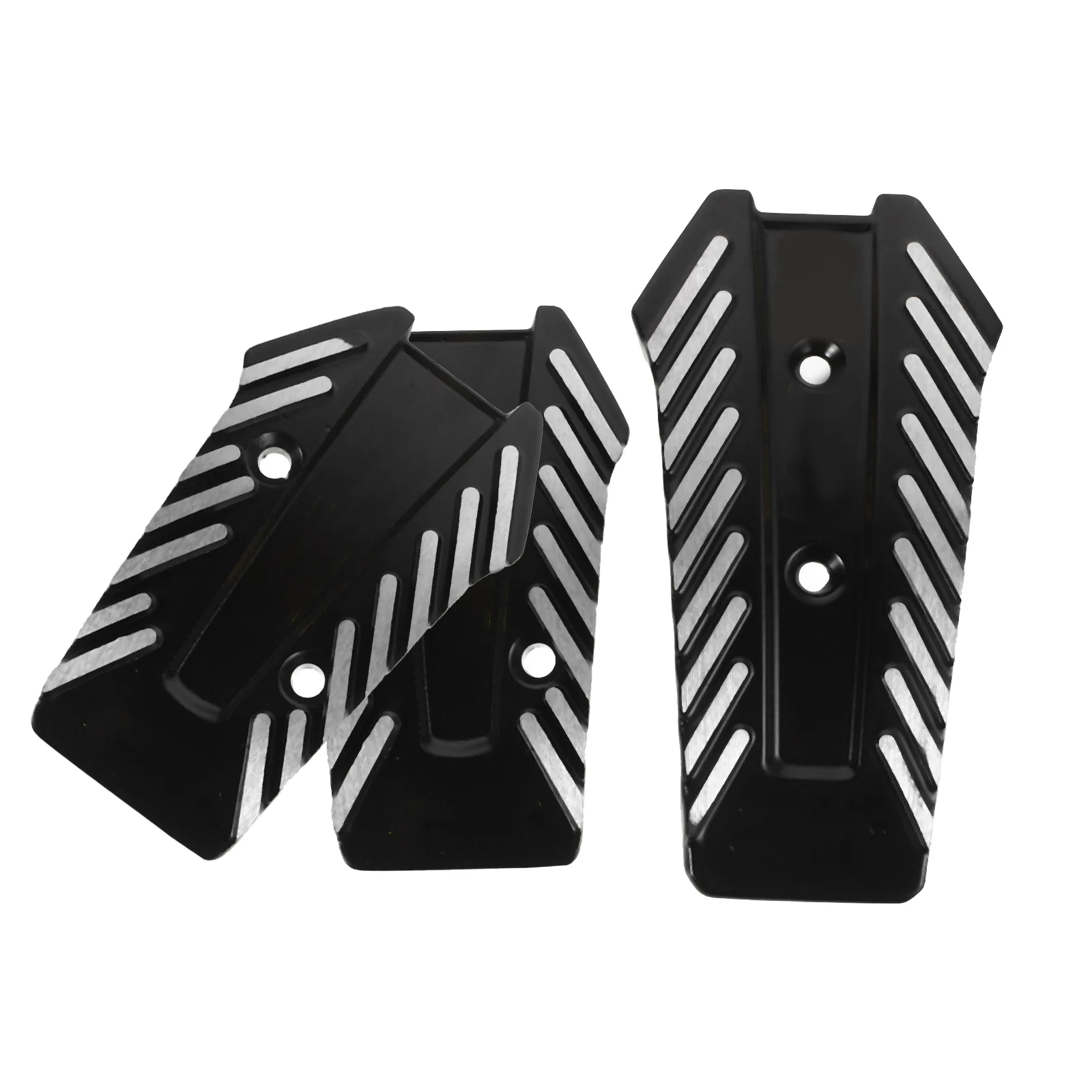 

3PCS Car Pedals Aluminum Alloy Foot Brake Gas NonSlip Surface Black Color Car Modification Accessories Motorcycle Parts