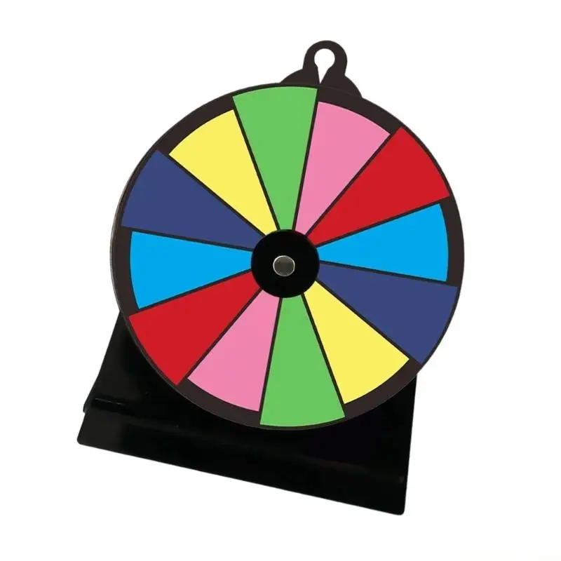 

31BE Erasable Reusable Fortune Wheel Fortune Party Turn Plate Lucky Draws Roulette Wheel Tabletop Prize Turntable Easy to Use