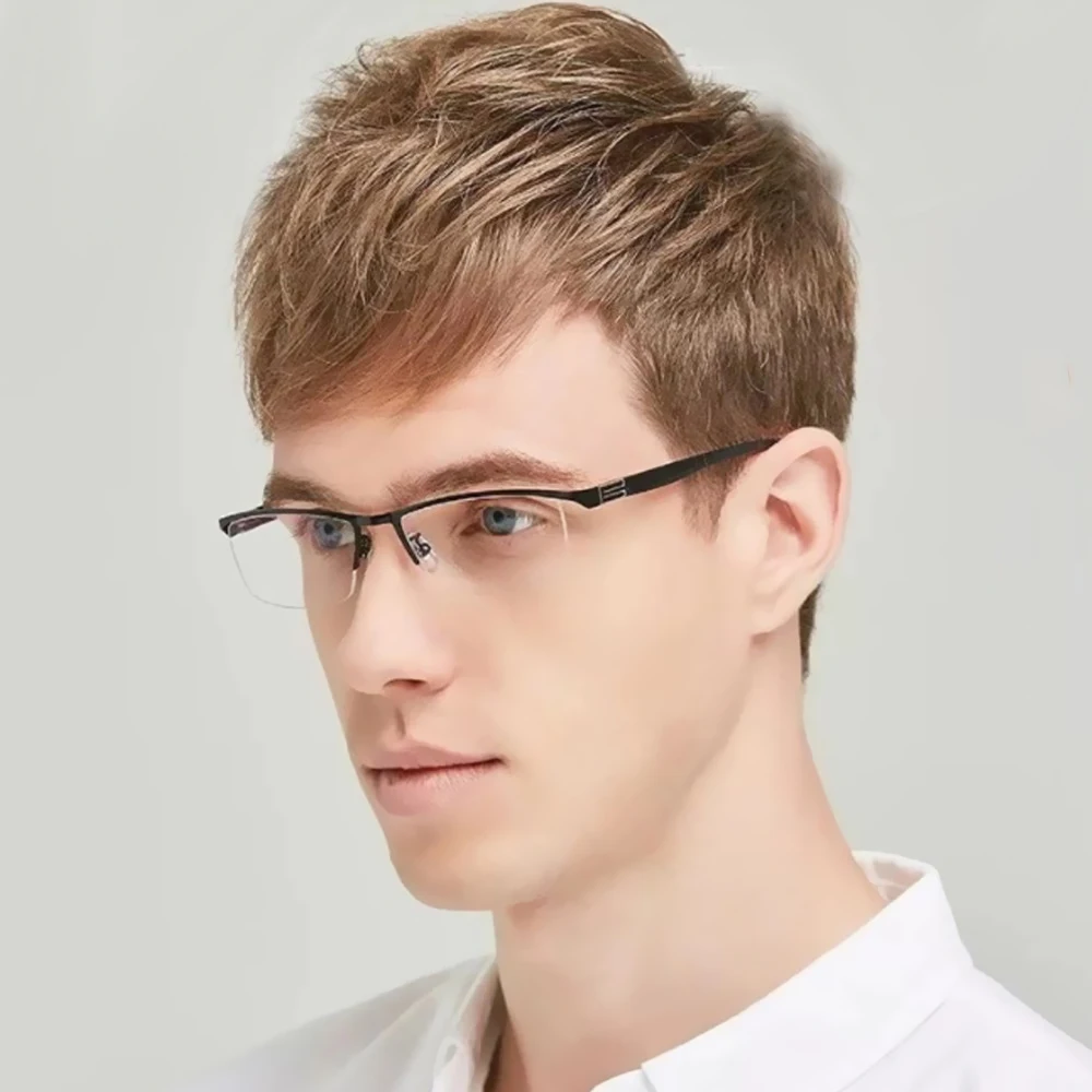 Men Fashion Classic Myopia Glasses Women Square Frame Business Eyewear Vintage Eye Protection Short Sighted Glasses -100~600