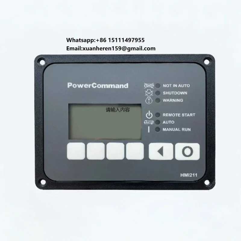 

C-ummins Engine HMI211 Generator Controller PCC3101 Control Panel 0300-6014 Control Screen Module Display Module Button Panel