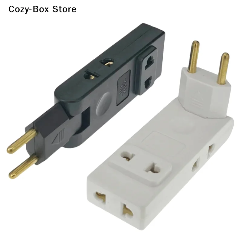[ZY]4 In 1 Wall Outlet Extension EU Electrical Socket 180 Degree Plug Adapter Travel Aadapter Portable Power Converter[ZY]