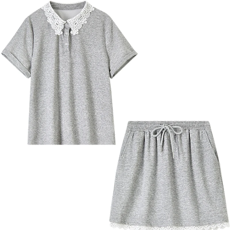 SENTUBILA 女性の 2 枚セット夏のファッションスーツ女性 2025 新しいコレクションマッチング衣装スカート服 T52ZF2278