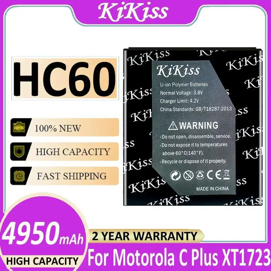 

Mobile Phone Battery HC60 4950Mah For Motorola Moto C Plus, Plus Dual SIM, XT1723, XT1724, XT1725