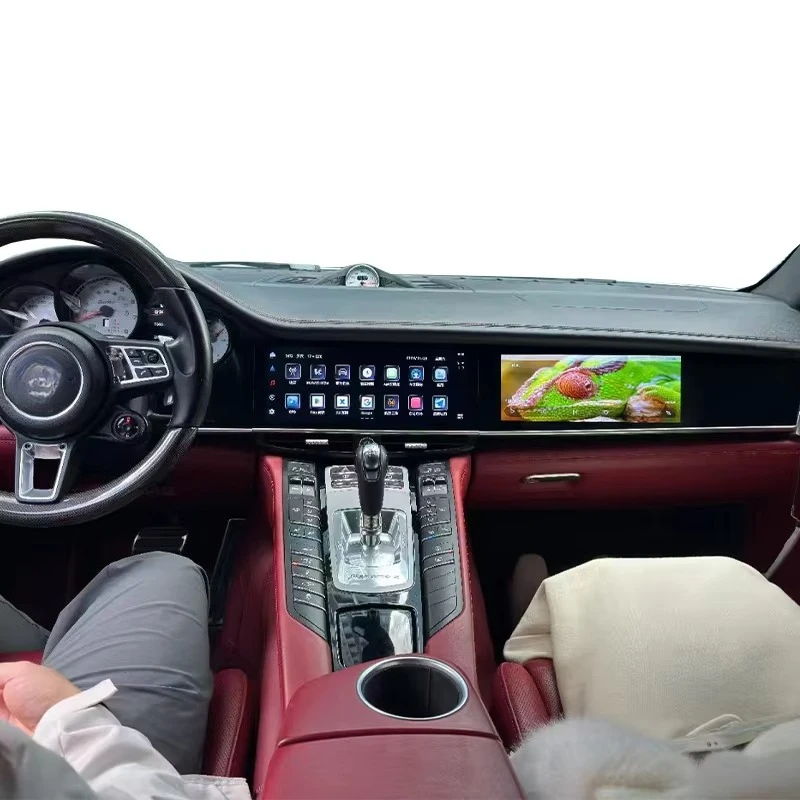 

Dual 12.3" Android Touch Screen Gps Navigation Radio Carplay Multimedia Player For Porsche Panamera 2010-2016