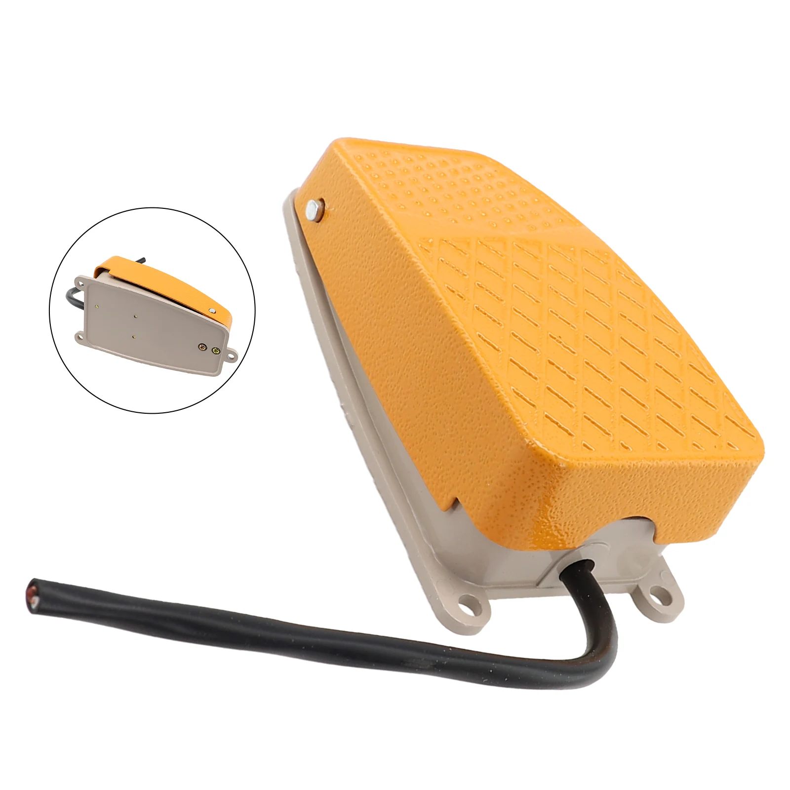 

1 Pc Foot Switch Aluminum Foot Switch 10A SPDT NO NC Electric Power Pedal Momentary 15CM Antiskid Pedal Tool Accessories