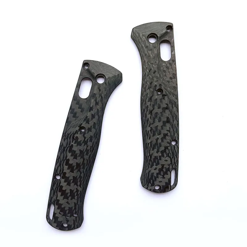 1pair Full 3K Carbon Fiber Blade Handle Patch for BM Bugout 535 Knife Folding Knife Patch Material DIY Accessories