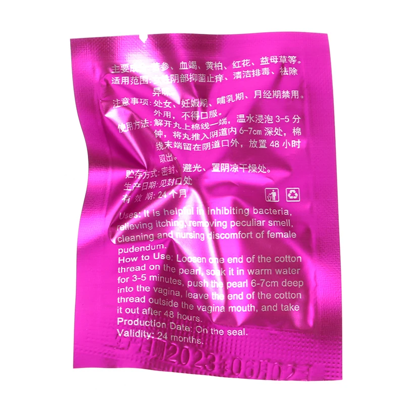 Vaginal Detox Pearls For Women Life Clean Point Tampons Chinese Medicine Swab Discharge Toxins Gynecology Pad