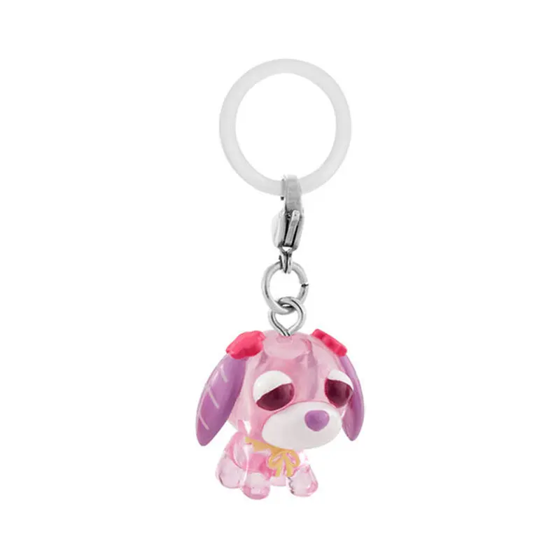 Original Bandai Toys Tea Puppy Marker Accessories Green Herbal Oolong Tea Cafe Dog Umbrella Bottle Bag Pendant Animal Figures