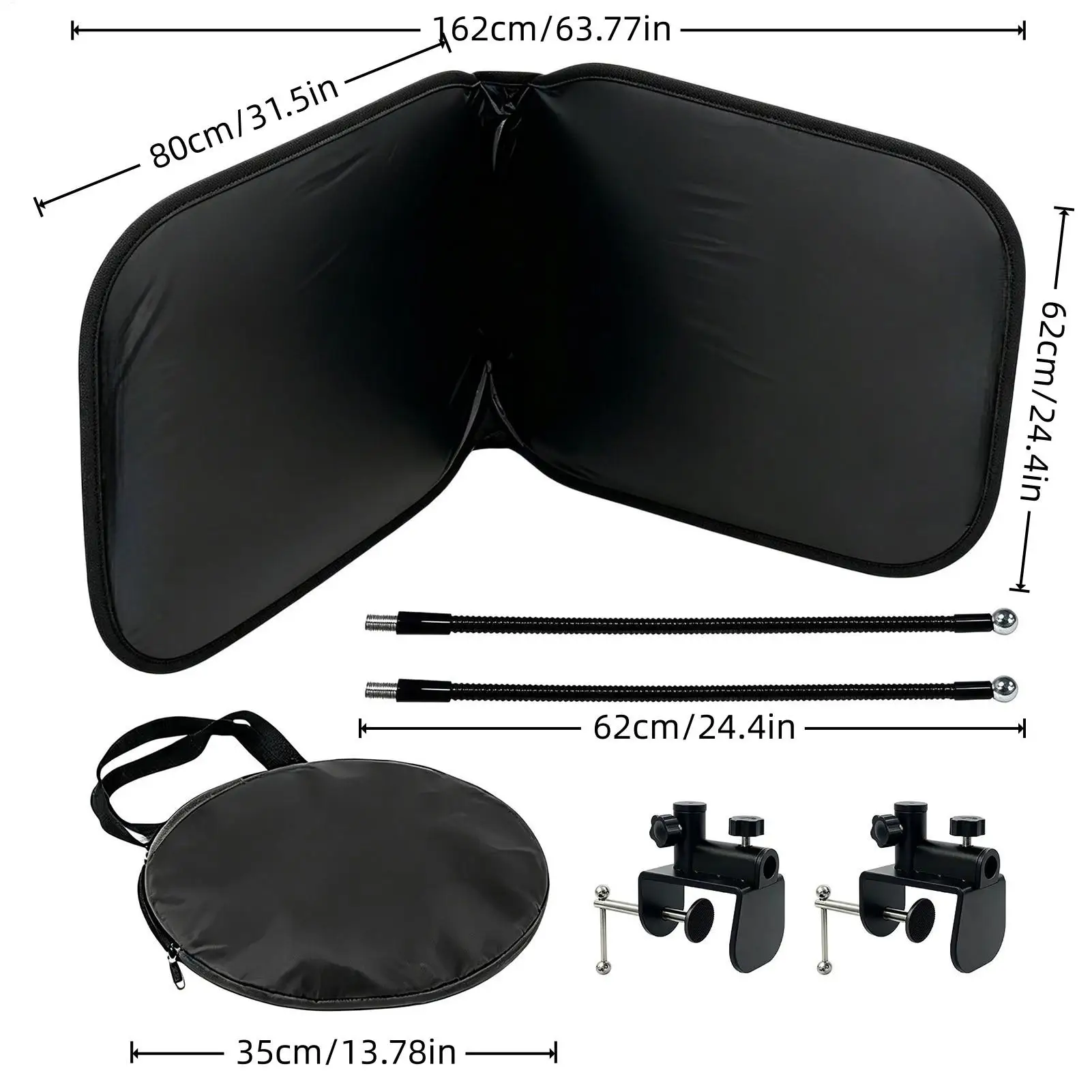 Office Desk Light Blocker Desktop Overhead Privacy Screen Office Light Blocker For Men Adults Coworkers Colleagues Teachers - view 6