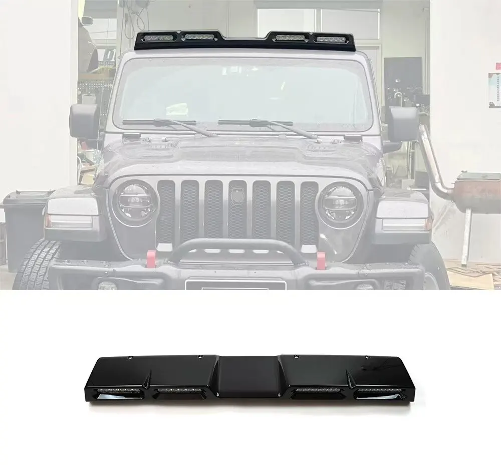 

Maiker 4 Pods Roof Mount Front Spoiler With Light For Jeep Wrangler JL/Gladiator JT Spoiler Accessories Maiker Manufacturer