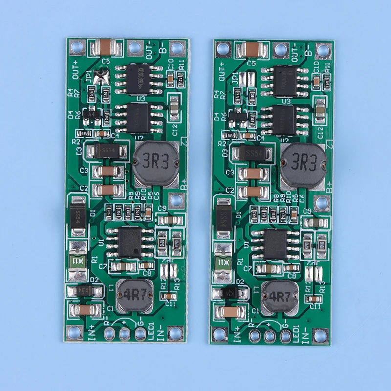 โมดูลสเต็บูสเตอร์แบบชาร์จไฟ DC 9V 12V สำหรับ18650แบตเตอรี่ลิเธียมป้องกันหม้อแปลงแรงดันไฟฟ้า1ชิ้น