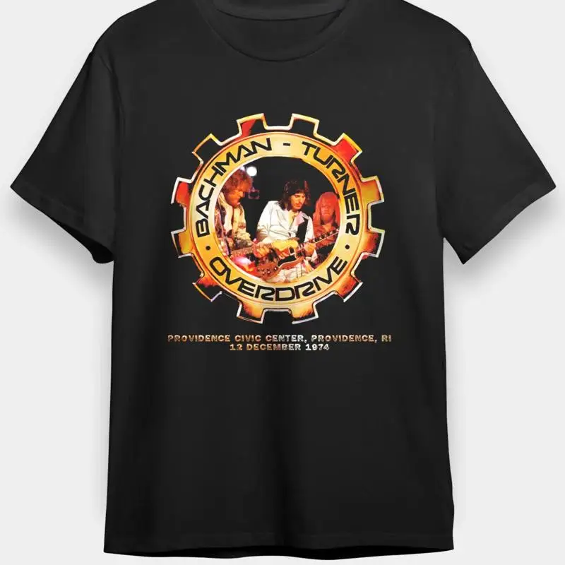 Bachman Turner Overdrive In Concert Cotton Black All Size T Shirt For Men BL399