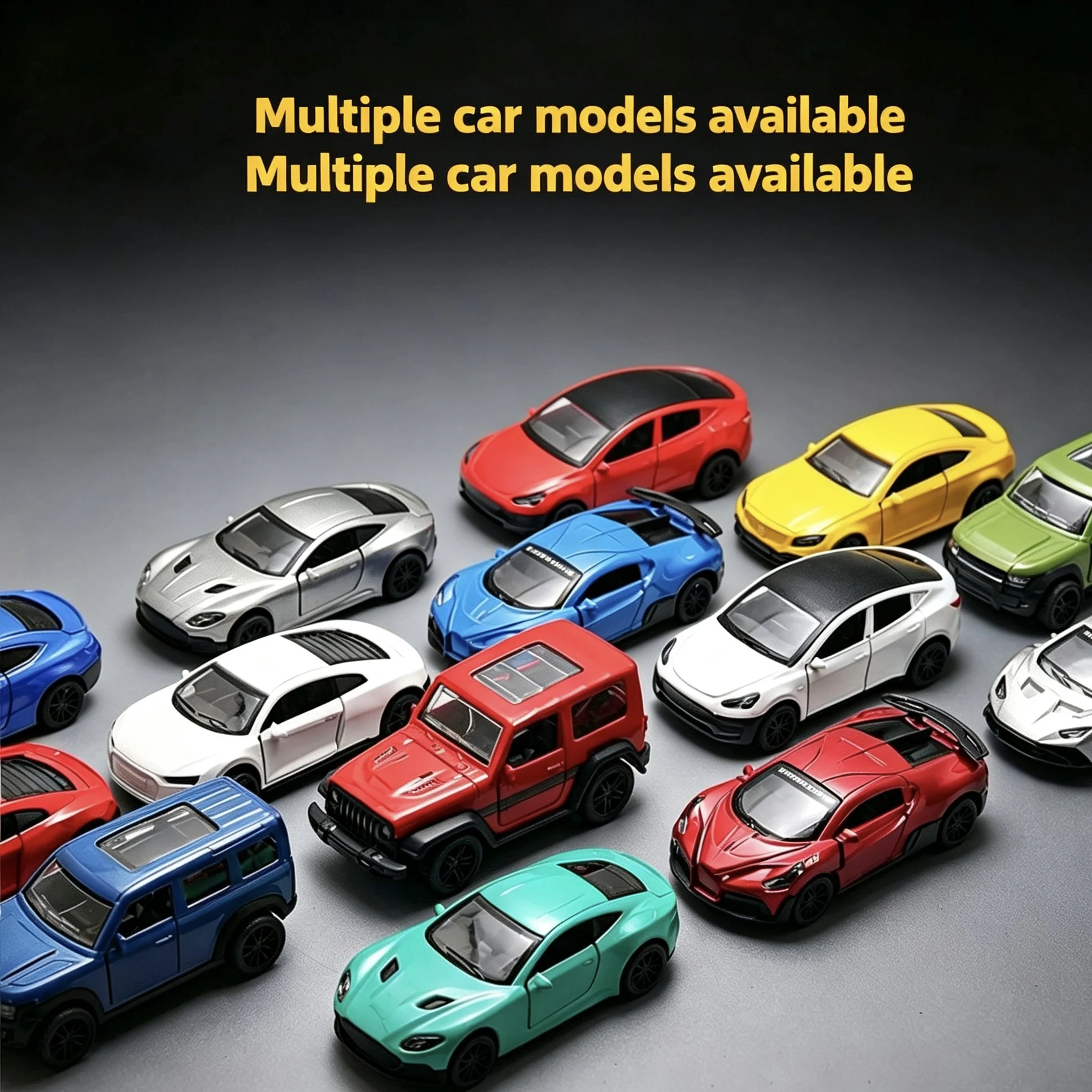 1pcs YZ 1:43 Alloy Model Toy Car with Openable Doors, Inertia Off-Road Display Figure for Boys' Collection, OPP Bag Packaging