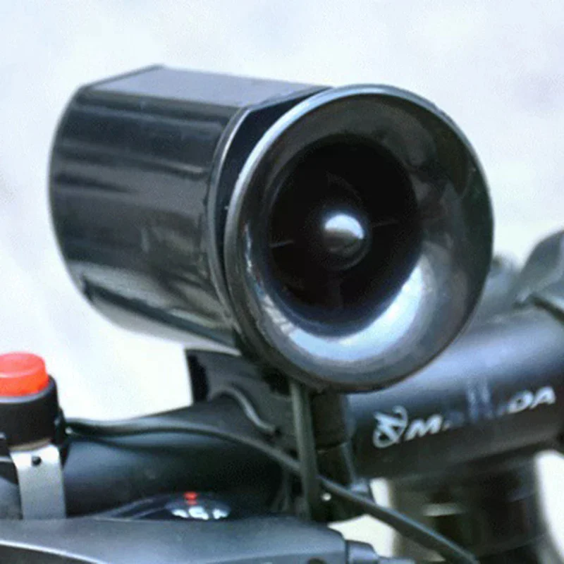 مكبر صوت أسود إلكتروني لقرن ال - مراجعة Bike Bell Electronic Loud Horn وسعره