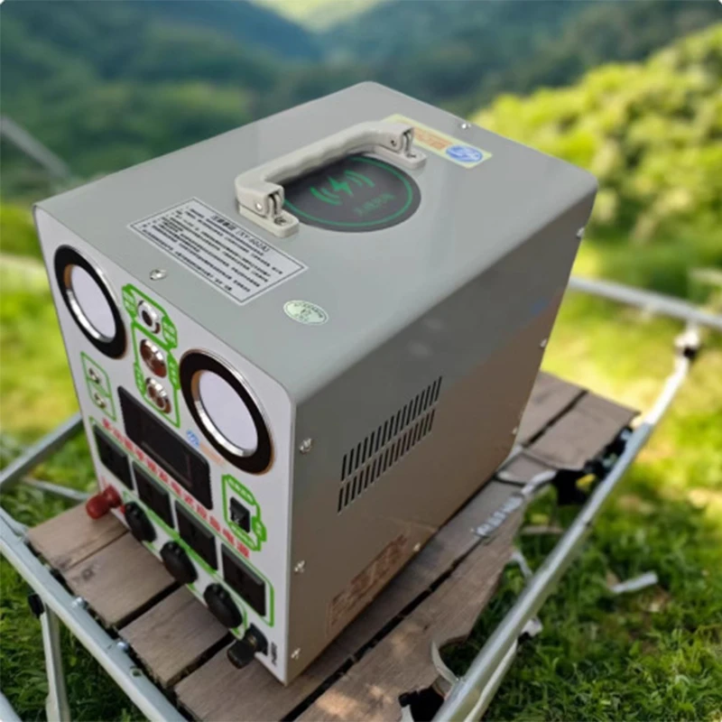 High-Power 1500W Hand-Crank Generator 110V/220V Outdoor Emergency Power Supply and Ultimate USB Charger for Mobile Phones