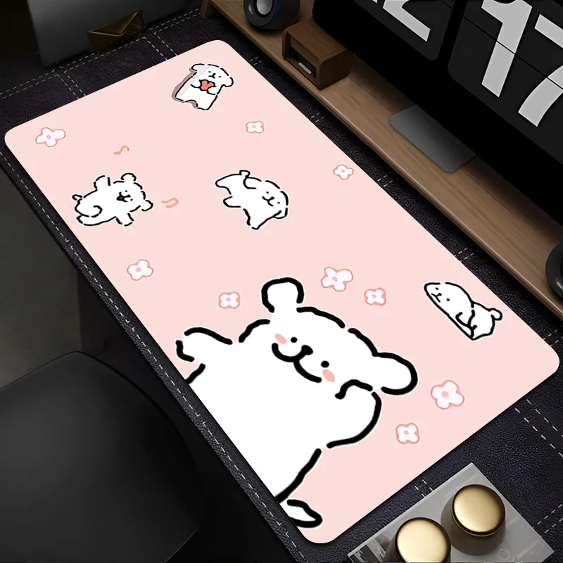لوحة الماوس ملحقات الكمبيوتر لوحة المفاتيح مكتب عمل حصيرة أنيمي الكلب المضادة للانزلاق الكرتون ماوس المطاط اللوحي وسادة الألعاب الموسعة