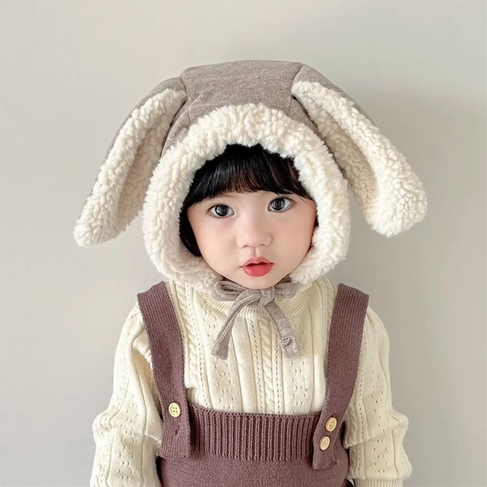 

Lovely Cute Rabbit Ear Hat Winter Thick Baby Beanie Cap Fleece Warm Ear Protection Hat Toddler