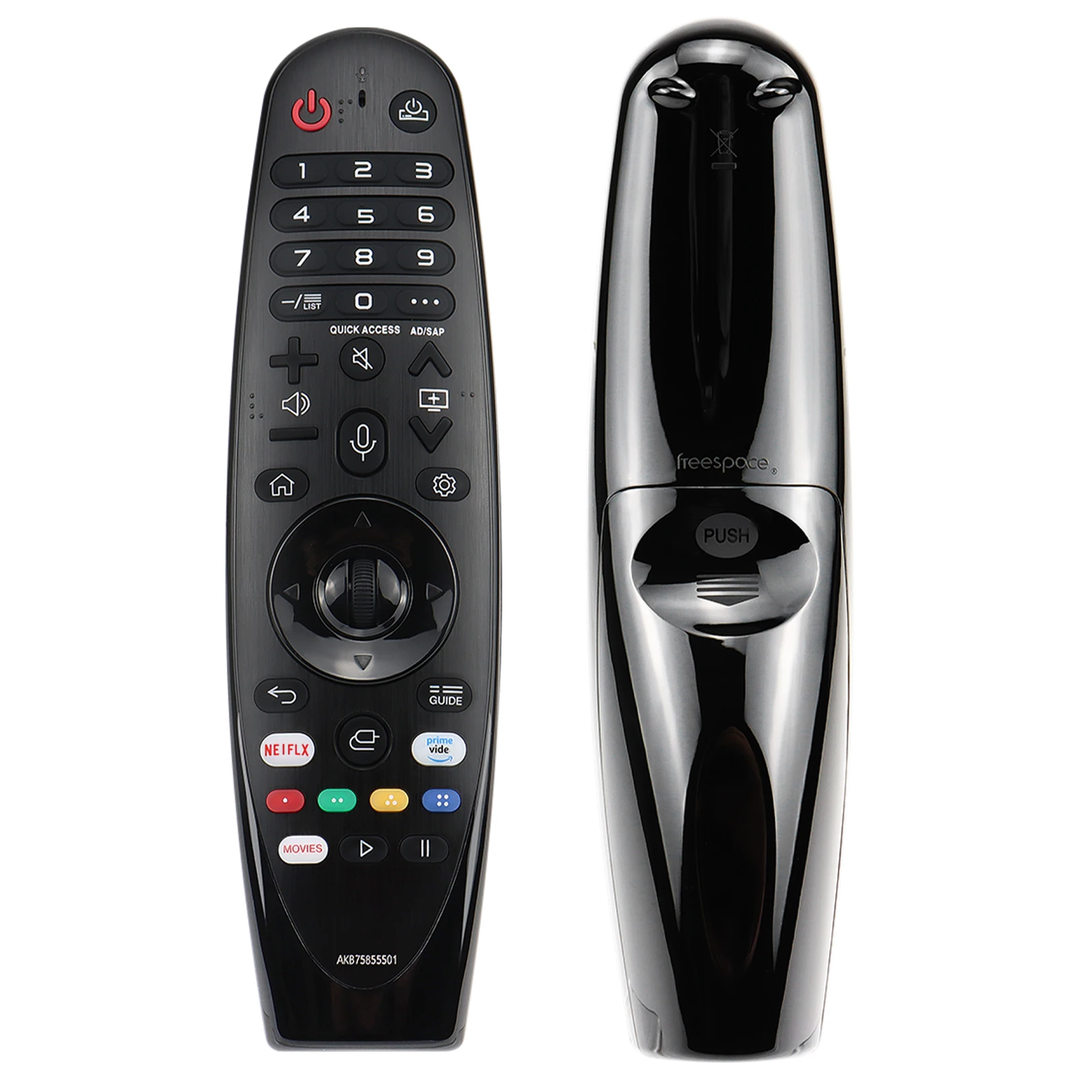 Replacement Magic Remote Control AKB75855501 for Lg Smart TV compatible with Netflix hotkeys with Voice and Pointer Function