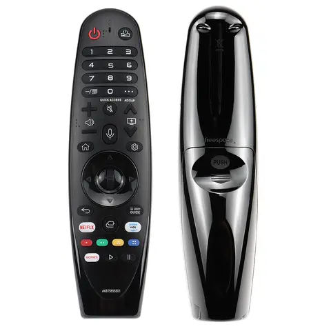 스마트 TV용 교체용 매직 리모컨 AKB75855501(초고화질/OLED/QNED), 포인터, 음성 제어 및 넷플릭스 단축키 기능 포함.