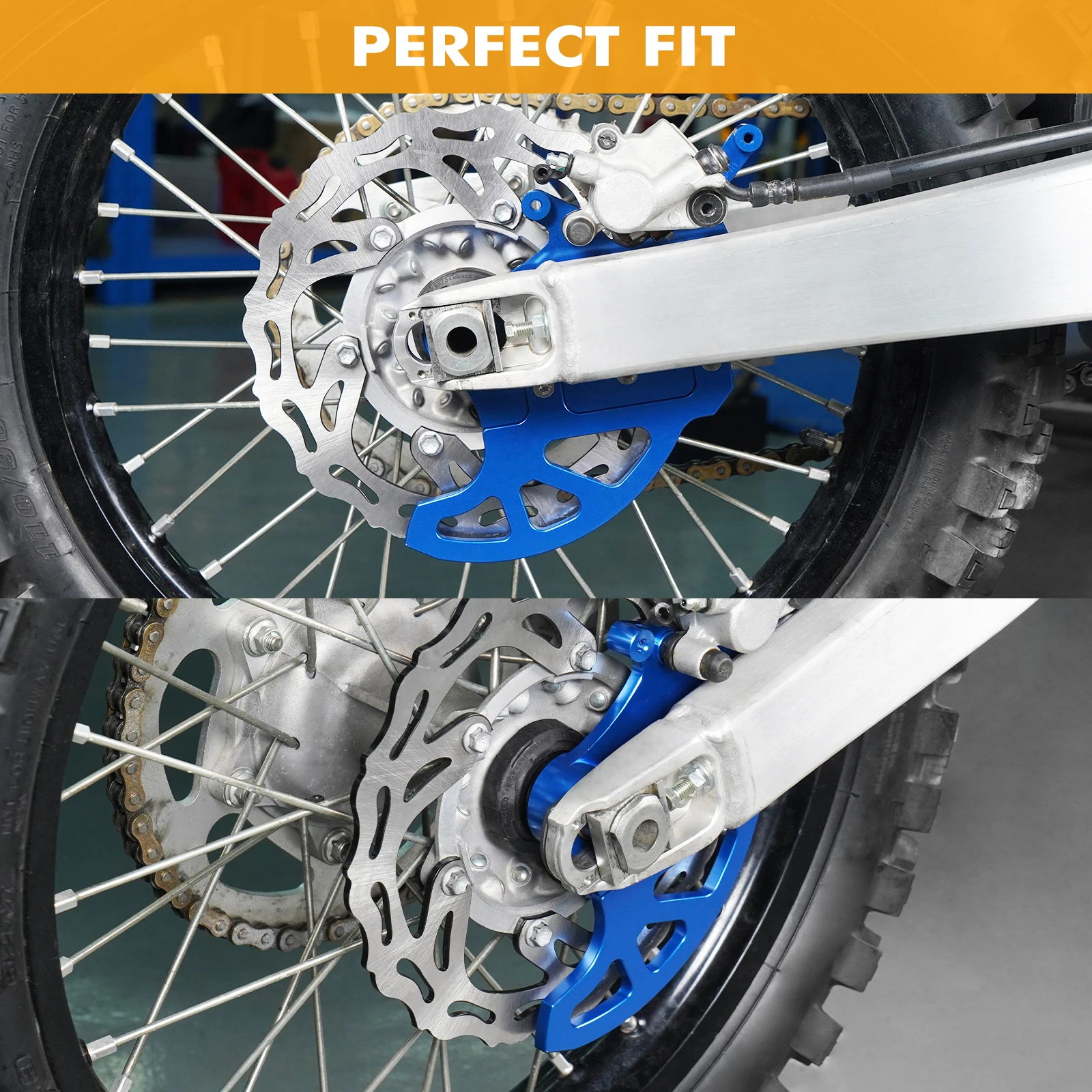 (EU-Lager) Für Yamaha YZ125 YZ250 YZ250X YZ250F YZ250FX YZ450FX Bremsscheibenschutz hinten YZ450F WR250F WR450F YZF WRF 250 450 2016-2023