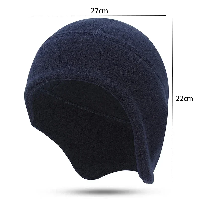 Winter Cycling Cap Windproof Thermal Ski Helmet Liner Running Skiing Motorcycle Earmuffs Hat Men Women Outdoors Cycling Headwear