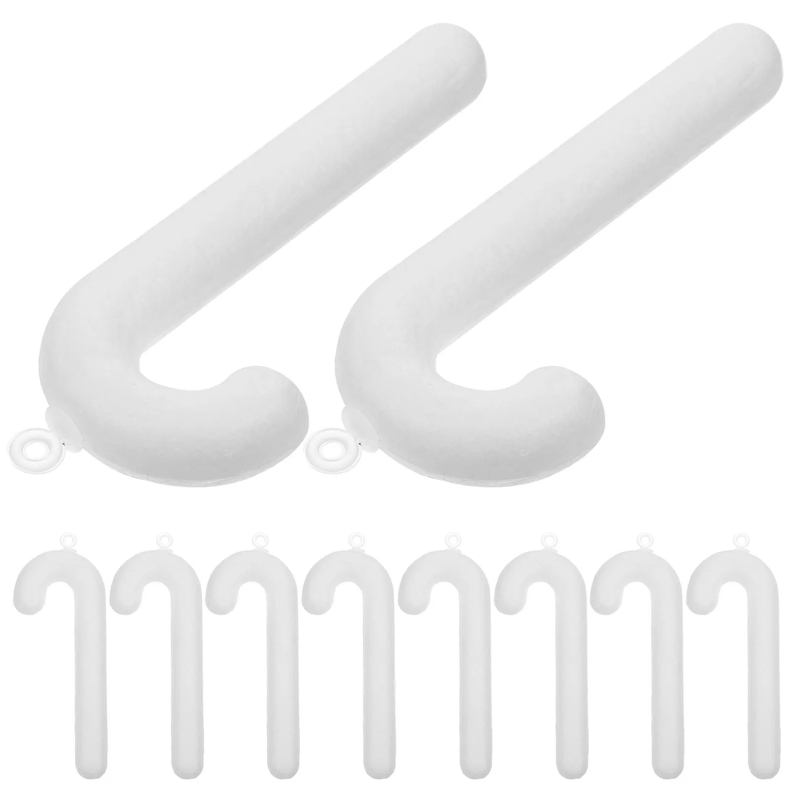 

10pcs Christmas Cane Ornaments Foam Xmas Tree Hanging Decorations Festive Home Decor Kids Play Room Mantel Desk Xmas Crutches