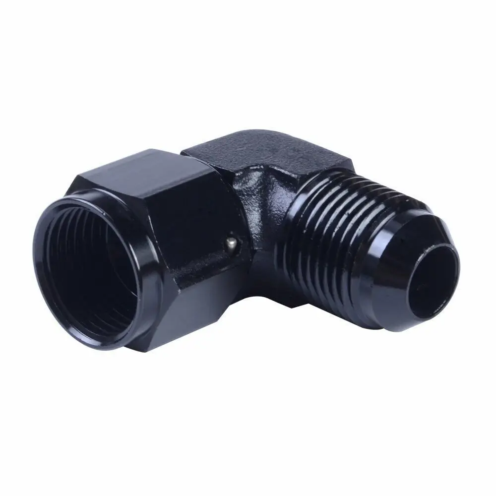 

Racing Car AN16 Female to 16AN Male 90 Degree Flare Swivel Hose Fitting Adapter Black